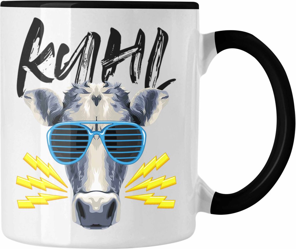 Trendation - Lustiges Kuhl Sonnenbrille Kuh Bauer Geschenk Produktbild 