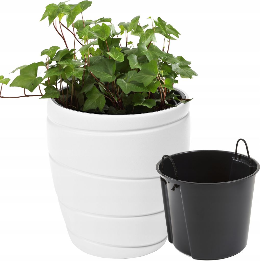 Lamela Blumentopf | Passa | Klein | Weiß | 40 cm Produktbild 