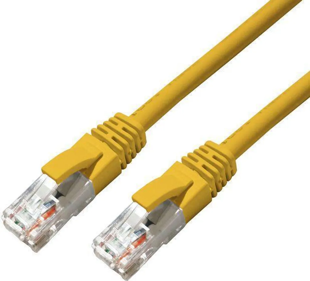 Cavo Ethernet Giallo 1.5m Cat6a MicroConnect MC-UTP6A015Y per Gaming
