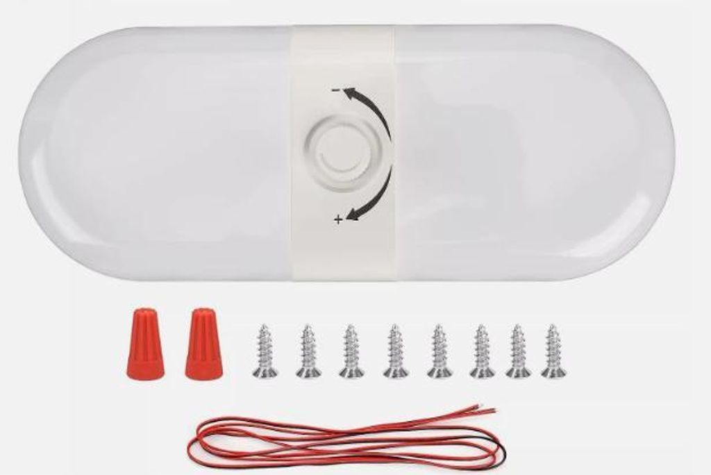LED-Deckenleuchte für Wohnmobile, Transporter und LKWs, 12 V, dimmbar, mit Schalter