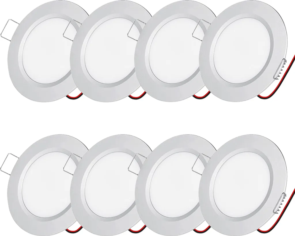 Solution gain de place : spot LED encastrable 3W 12V ultra-mince argent