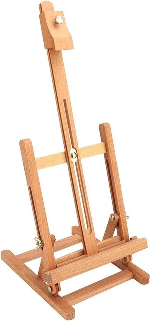 Mini chevalet de table en bois naturel pour décoration et peinture
