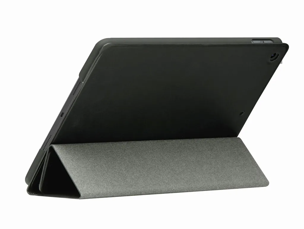 Étui iPad Air 10.9 Cuir Grainé avec Support et Veille Automatique Noir