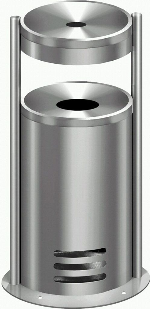 kerkmann Sicherheits-Standascher tec-art rund silber für Produktbild 