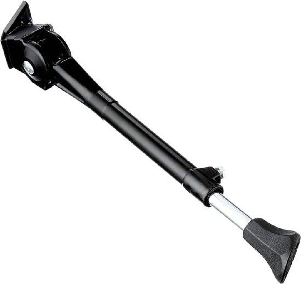 Famanu Fahrradständer verstellbar aus Aluminium, stabiler Kickstand für 24–29 Zoll Fahrräder – Schwarz