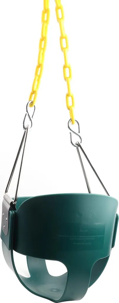 Balançoire de Jardin Verte avec Structure Renforcée pour Enfants 180cm
