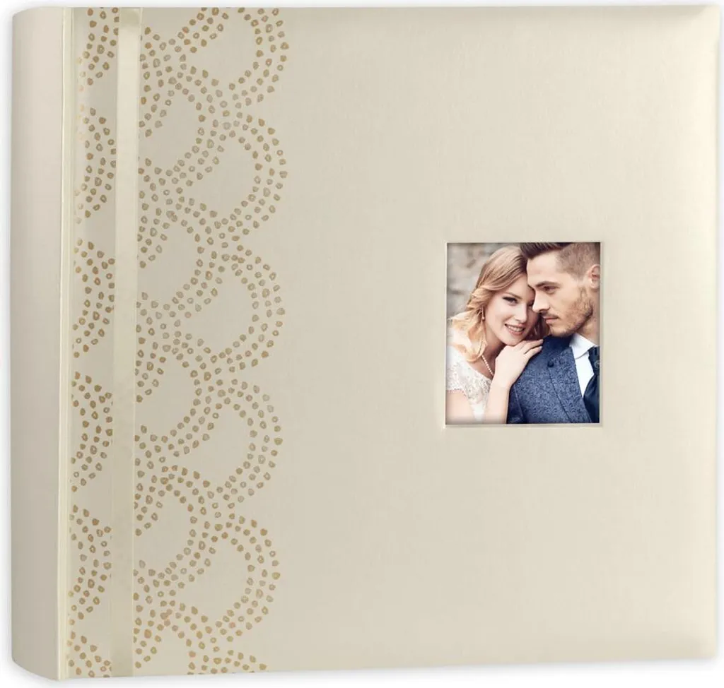 Album Foto Professionale 32x32 cm 100 Pagine Crema con Velina