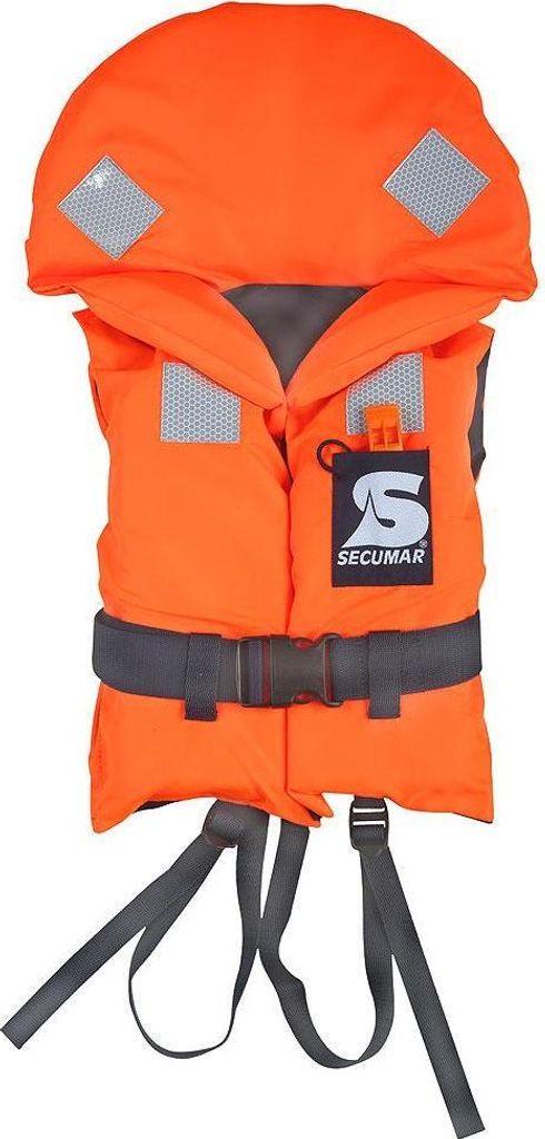 SECUMAR Bravo Rettungsweste Schwimmweste Nylonweste Regattaweste 10-120Kg - Groesse: 50-70