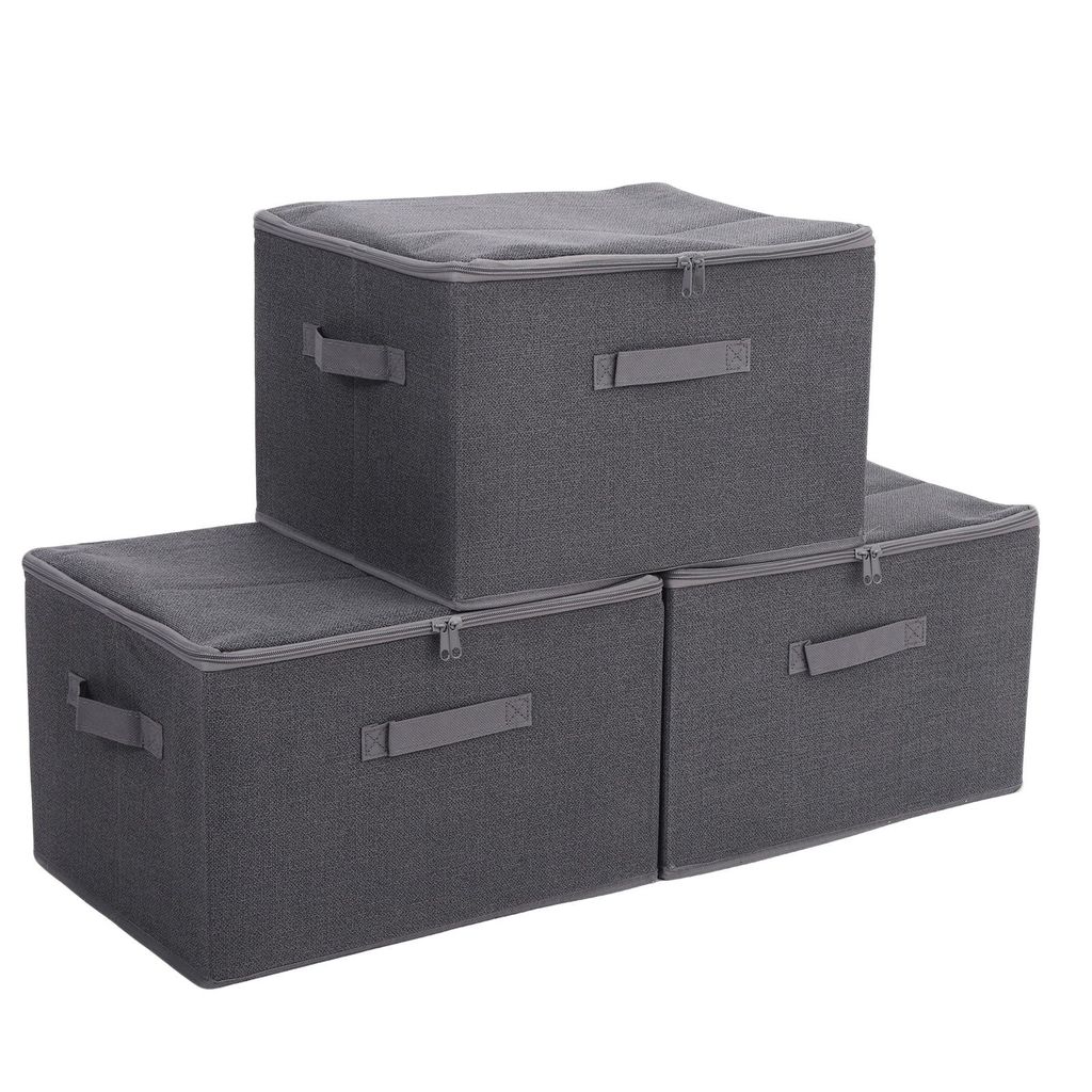 Aufbewahrungsbox mit deckel aus Vliesstoff – faltbare Produktbild 