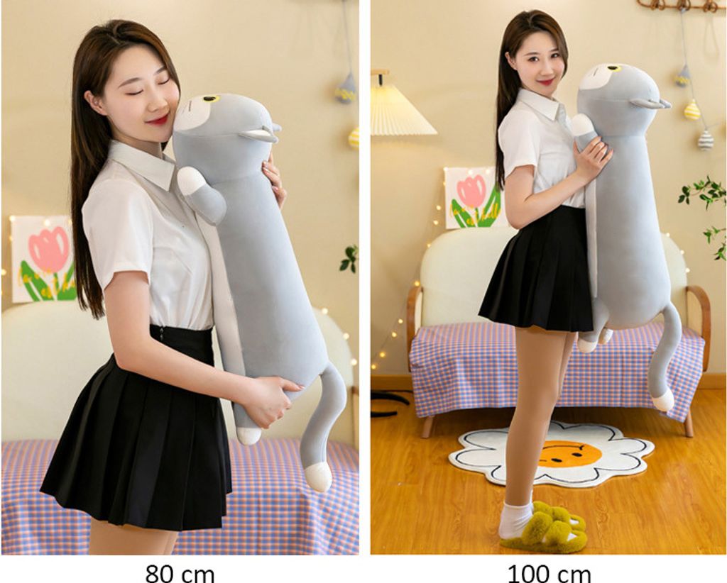 Katze Kätzchen 100 cm Plüschtier Maskottchen Kuscheltier Produktbild 6