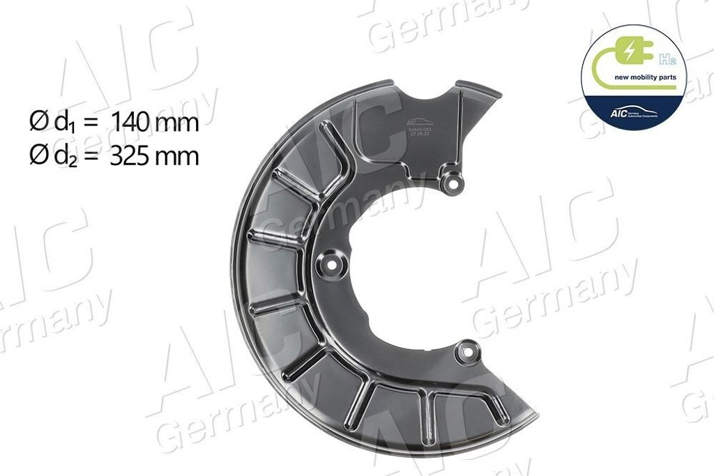 AIC Spritzblech Bremsscheibe für VW GOLF VI (5K1) Vorne Links 54845 Ankerblech