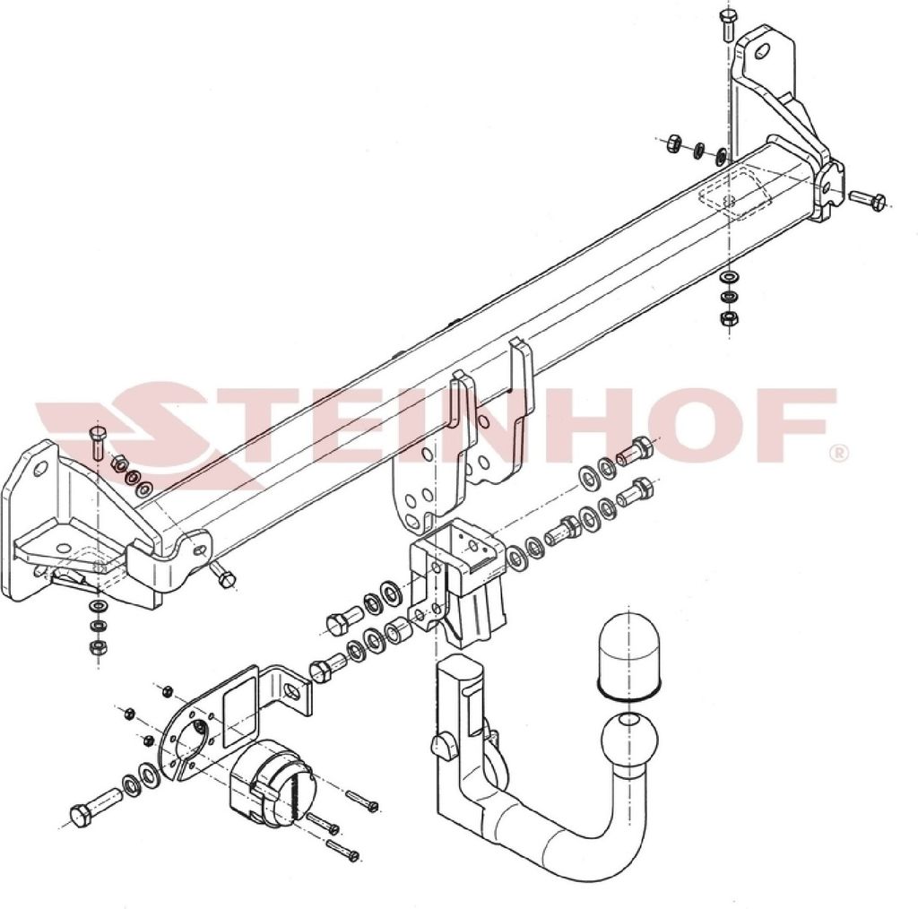 Z546066 Anhängerkupplung passend für BMW 7 Seria 03/2014-09/2015 abnehmbar