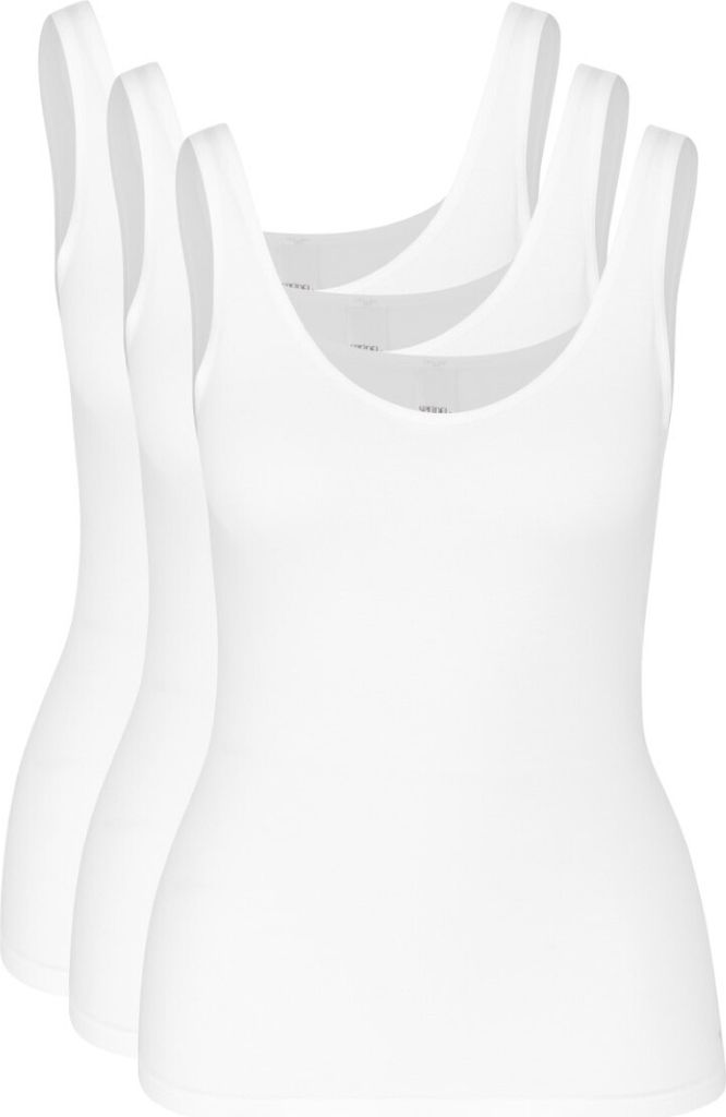 Speidel 3er Pack Softfeeling Unterhemd / Top Feine Baumwoll-Qualität für hohen Komfort, Klassischer Rundhalsausschnitt, ohne störende Seitennähte