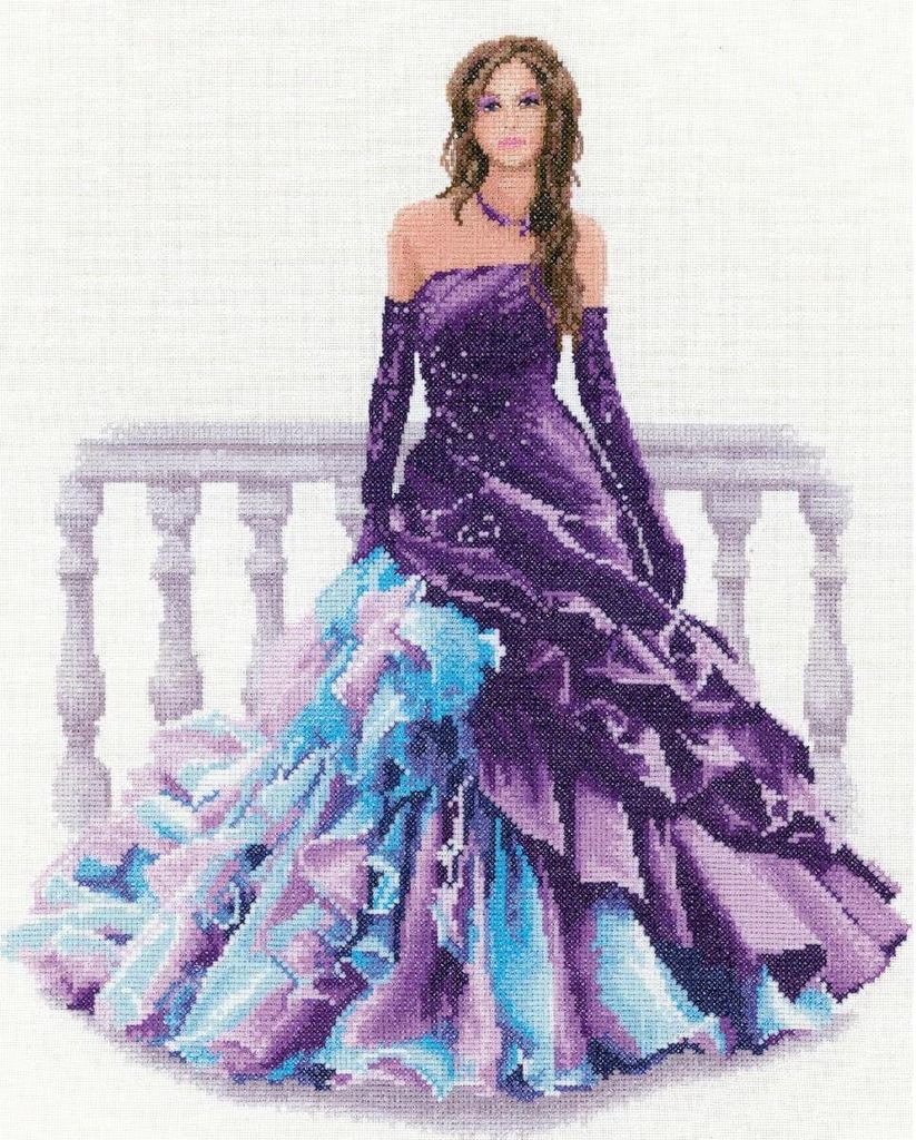 Heritage Kreuzstich Set Zählstoff "Katrina (L)", Zählmuster, JLKA1591-E, 31,5x38cm