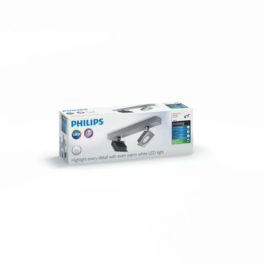 Spot LED orientable double Philips Metrys en aluminium, éclairage durable - 9