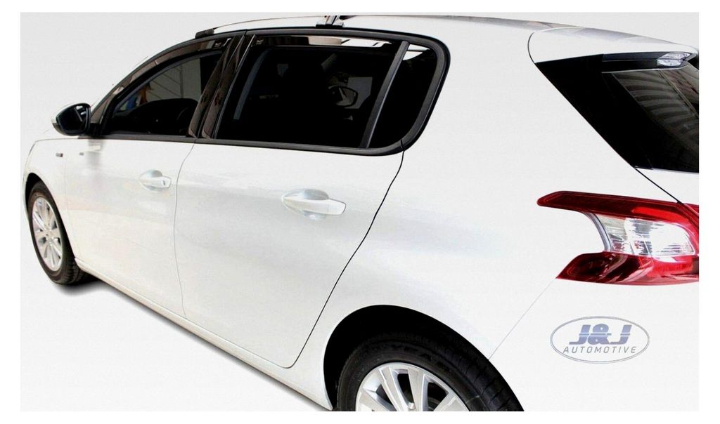 Windabweiser für 308 Fließheck 2014-2021, Heko Regenabweiser, getönt, 4-teilig, vorne, hinten, aerodynamisch