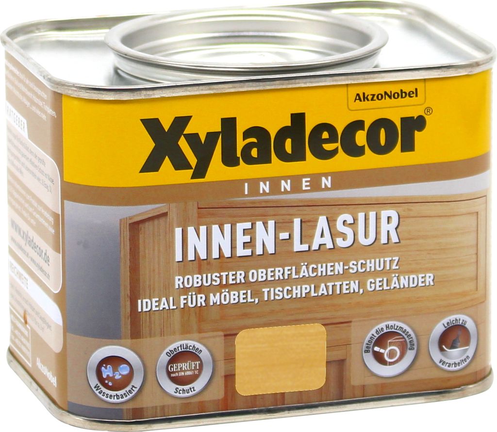 Xyladecor Innenlasur Möbellasur kiefer 0,5L Innen Lasur Holzlasur