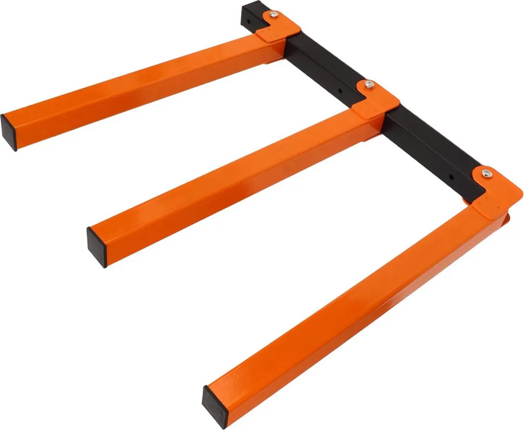 Étagère murale bois contre l'encombrement au sol avec 4 supports acier