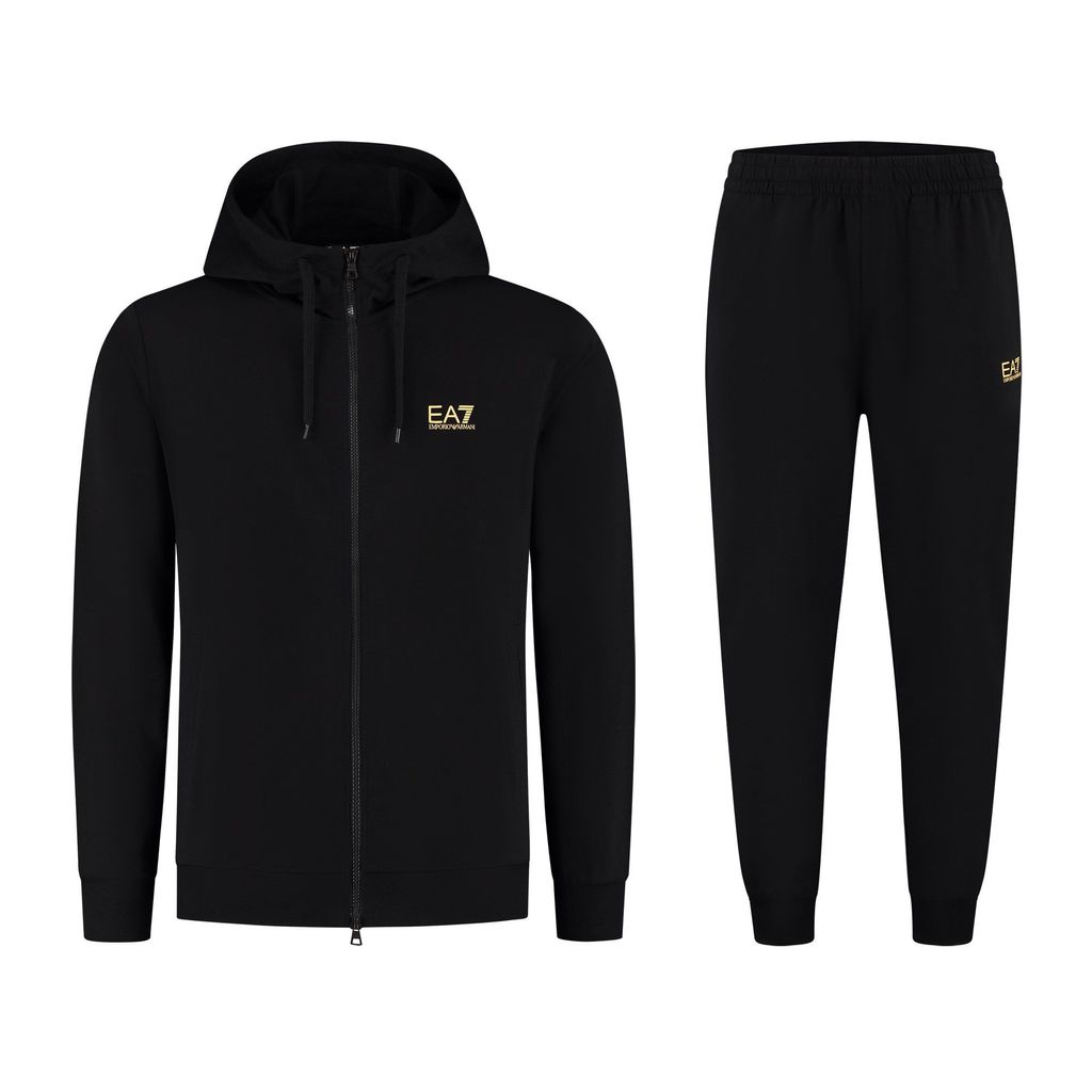 Emporio Armani EA7 Herren Trainingsanzug-Set Schwarz Produktbild 
