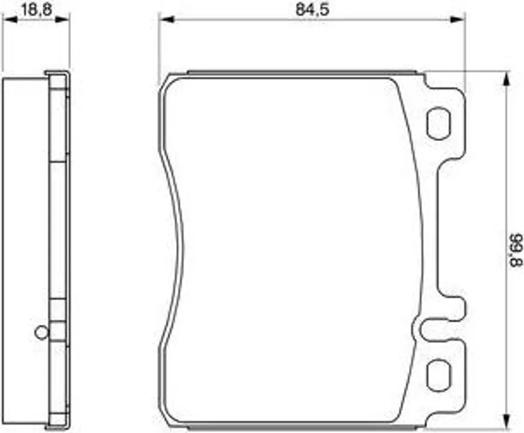 Plaquettes de frein avant Bosch pour Mercedes Classe S W140 et Coupe C140