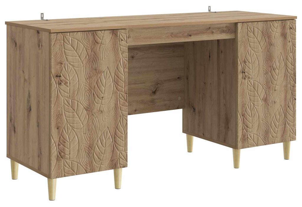 vidaXL Schreibtisch Artisan-Eiche Holzwerkstoff 142,5 x 50 x 75 cm