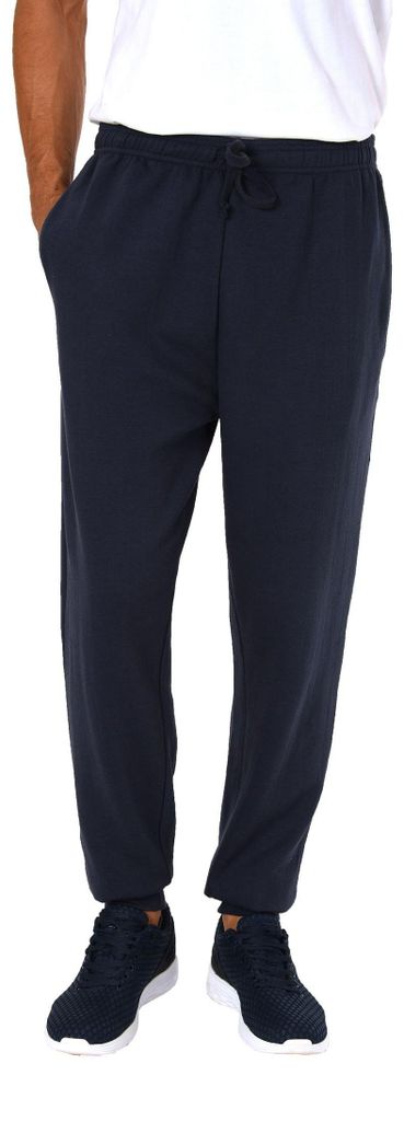 Damen und Herren Jogging Hose mit Bündchen UNISEX  ; marine Produktbild 