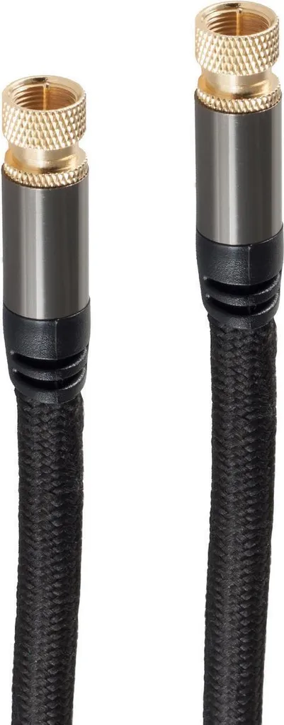 Signal stable avec le câble coaxial Shiverpeaks BS20-55255 F 2,5m noir