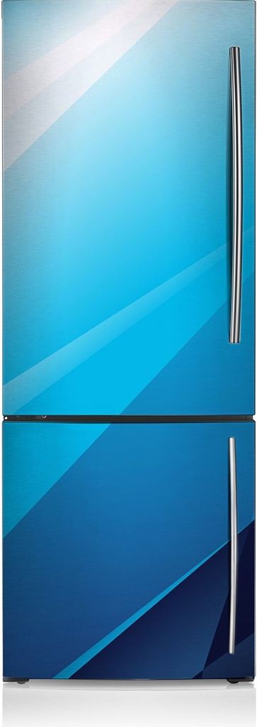 Aufkleber Kühlschrankmagnete Dekoration Kühlschrankfolie 60x205 cm - Blaue Passage