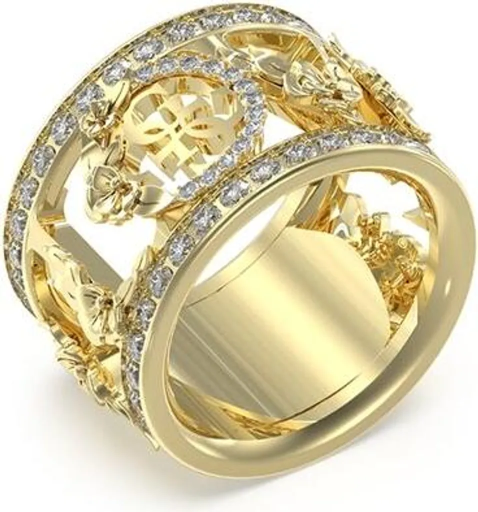 Guess Anello JUBR05037JWYG52 Oro Donna - Idea Regalo 4 Love Perfetta