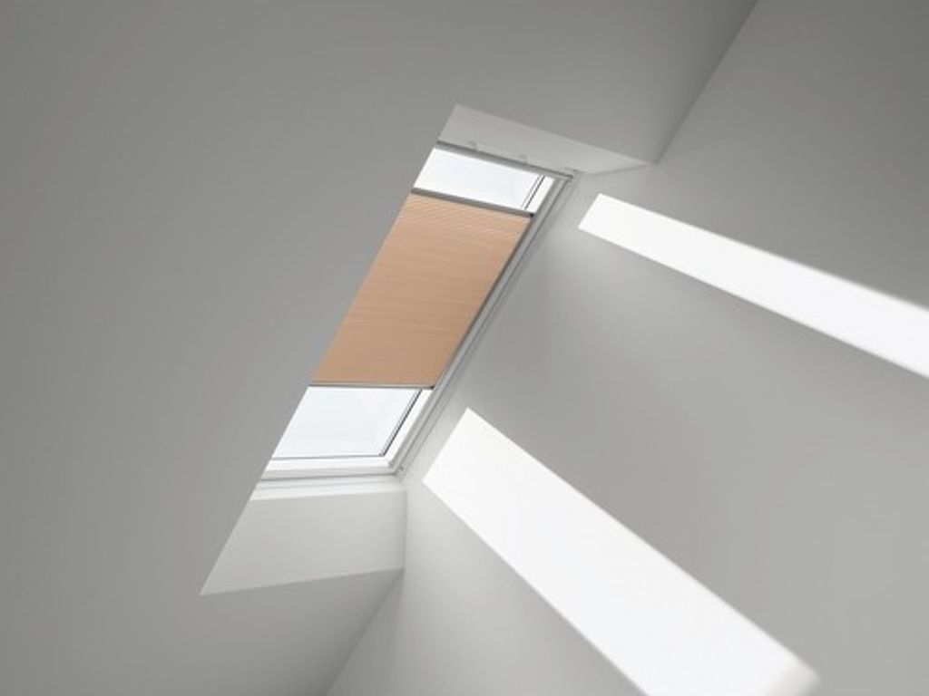 VELUX Wabenplissee uni goldbeige manuell FHC Y23 1049S