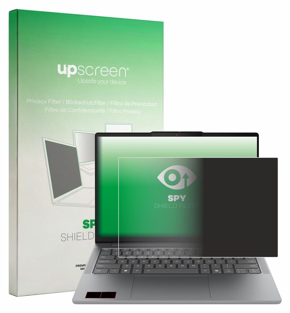 upscreen Blickschutzfilter für Lenovo IdeaPad Slim 5i Gen 11 14" Anti-Spy Privacy Filter Sichtschutz Blaulicht-Schutz