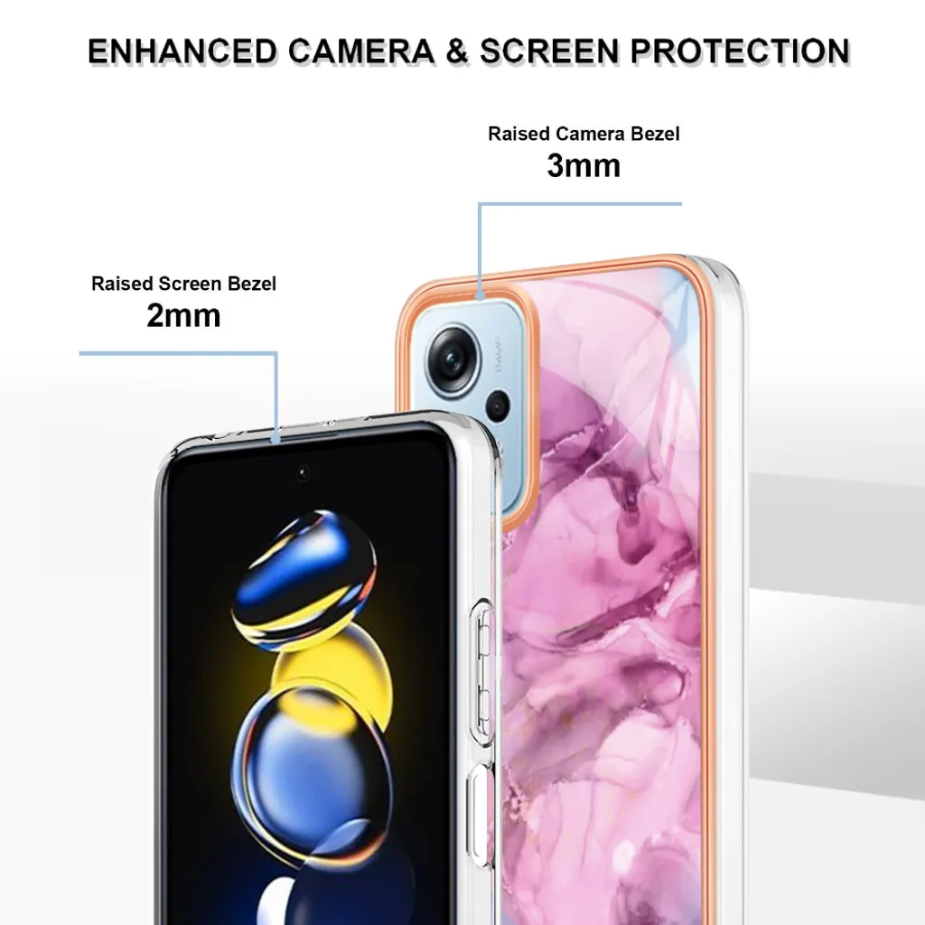 Cover Poco X4 GT 5G Rosa - Custodia Silicone TPU Antiurto con Fantasia - 4