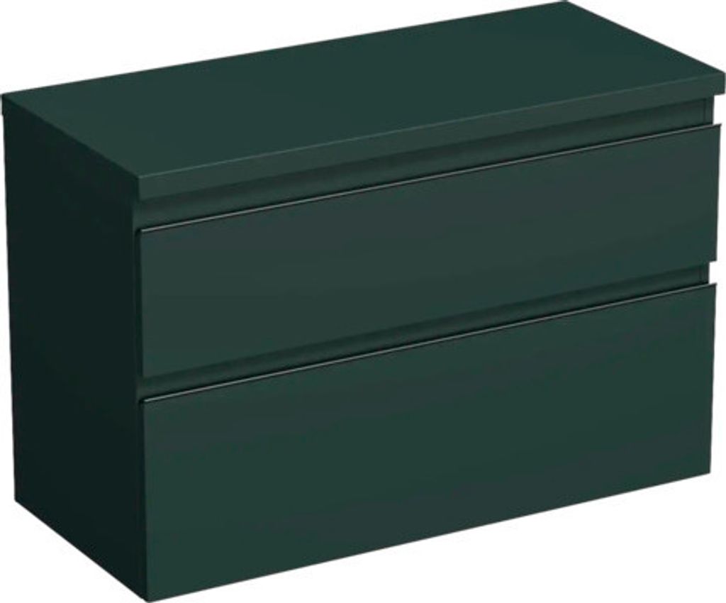 Jungborn Waschtischunterschrank TRENTA BxHxT 96,7 x 64,6 x 44,5 cm Frontfarbe grün salvia matt TRE DESK 100 2Z B A9146