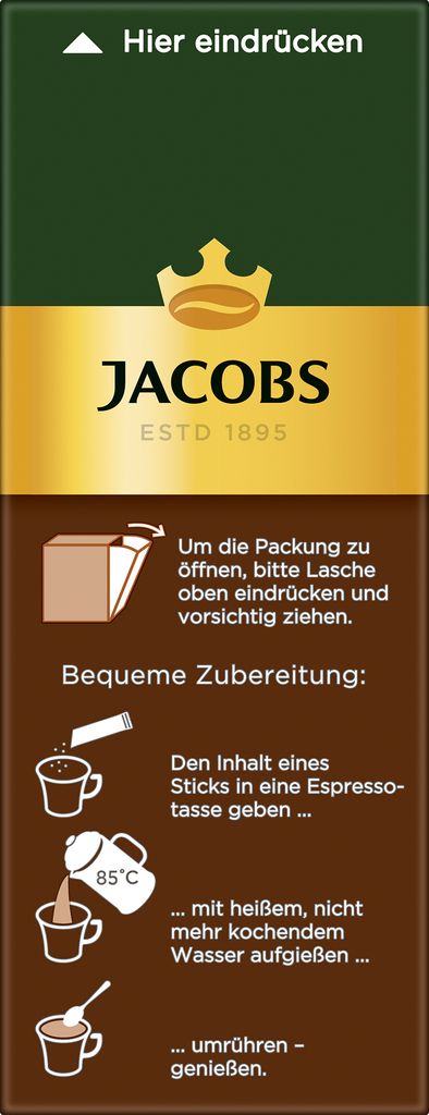 Jacobs Typ Espresso Sticks | löslicher Kaffee | 25 Produktbild 5