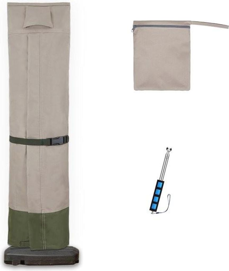 Wasserdichte Sonnenschirmhülle 265 x 70 cm - Atmungsaktiv und wetterfest