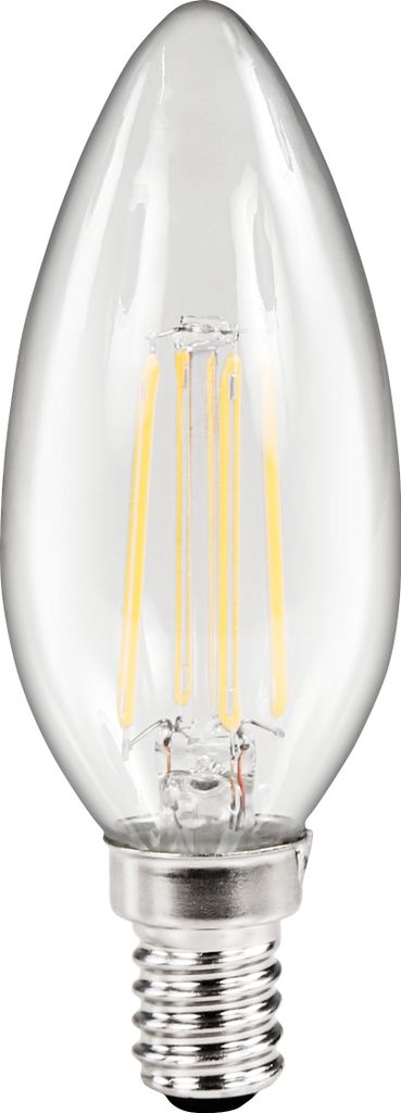 LED Filament Kerzenlampe McShine "Filed", E14, 4W, 440lm, Produktbild 