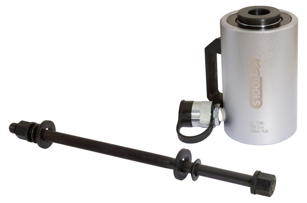 KS Tools Hydraulik-Hohlkolbenzylinder-Satz 20 t mit Spindel, 2-teilig