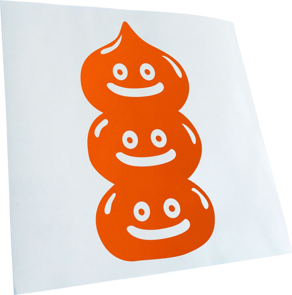 Kiwistar - Autoaufkleber - orange - 40 x 18 cm - Slime - Heckscheibenaufkleber - Aufkleber für Auto Kfz Fahrrad, LKW, Truck Mofa