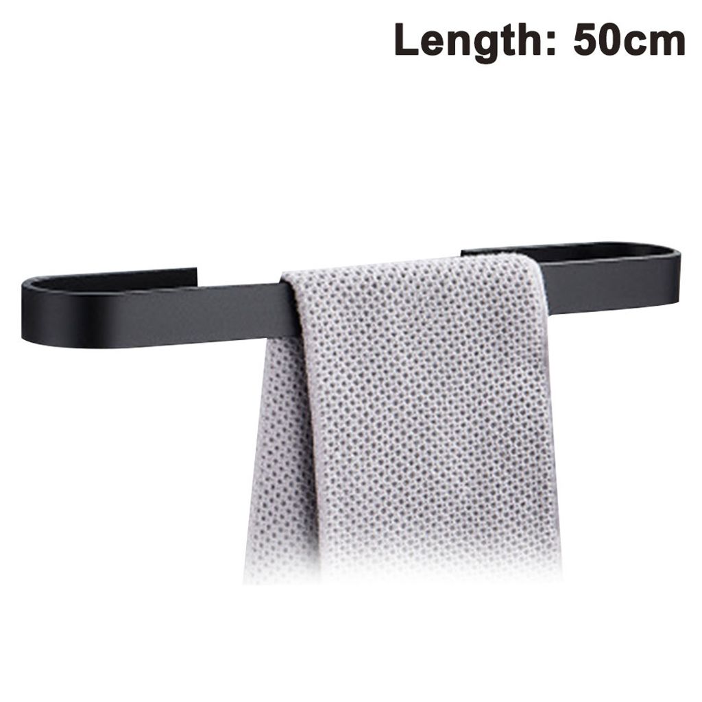 Handtuchhalter Bohren Schwarz Handtuchstange Badetuchhalter Wandmontage 25cm