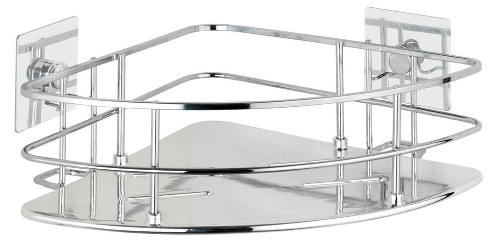 WENKO Turbo-Loc rohová polička, model Quadro, do kúpeľne a Obrázok produktu 