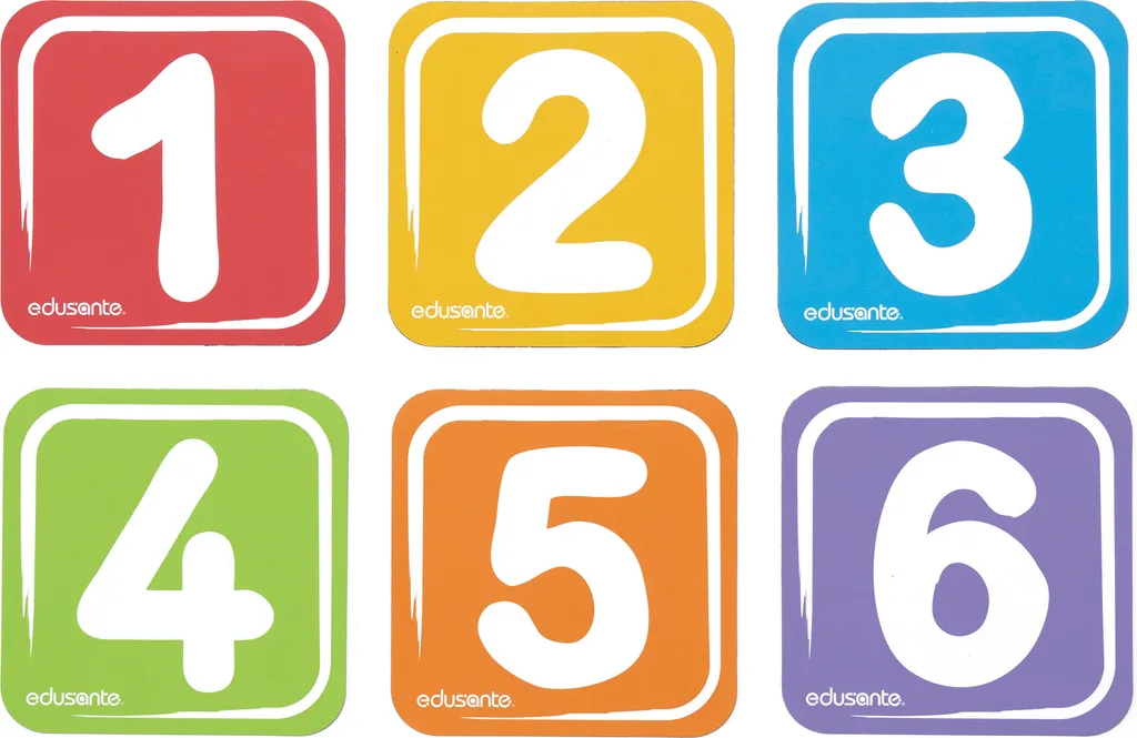 Plaques numérotées multicolores et aimantées pour circuits pédagogiques