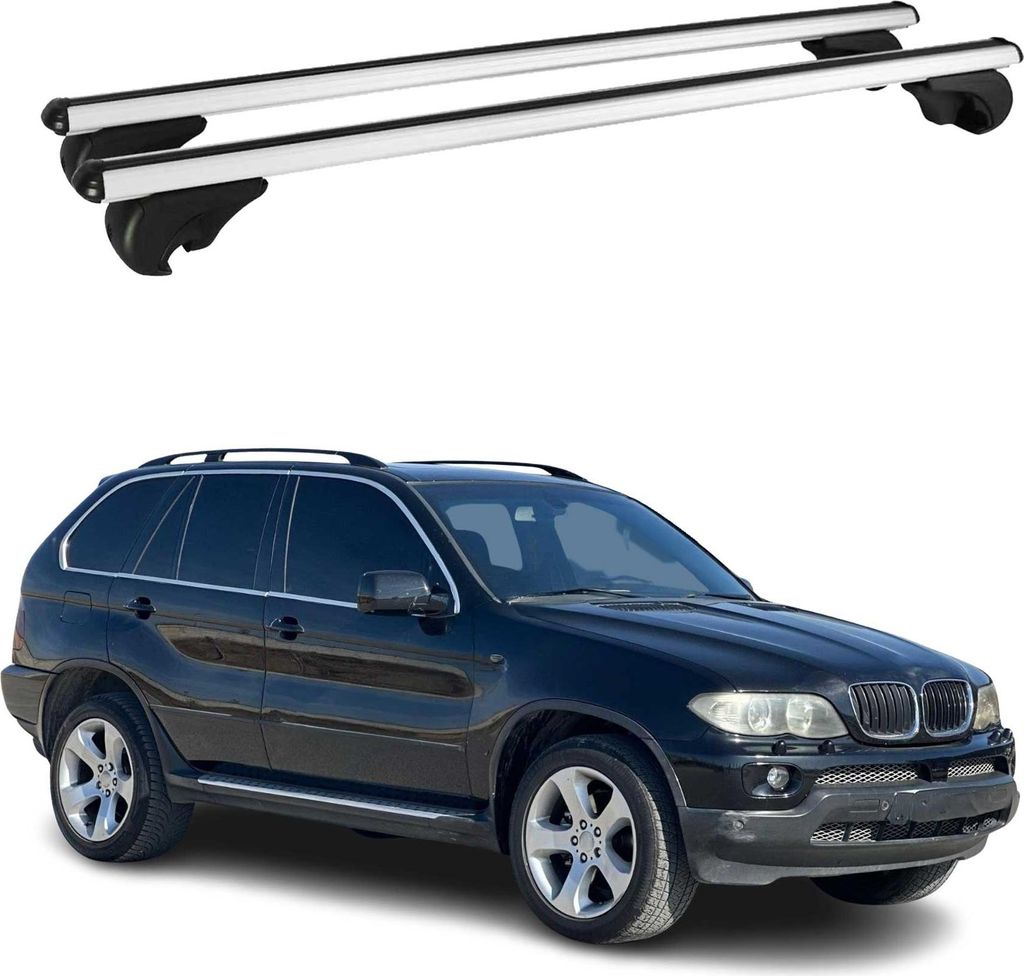 Dachträger Grundtäger für BMW X5 E53 1999-2006 75kg Alu Silber 2 tlg