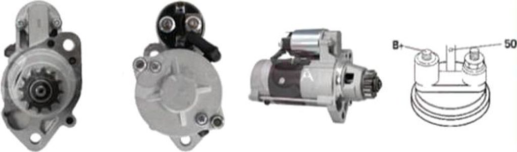 CASCO CST35147AS Starter Anlasser 1,70kW für NISSAN X-TRAIL (T30) 12V