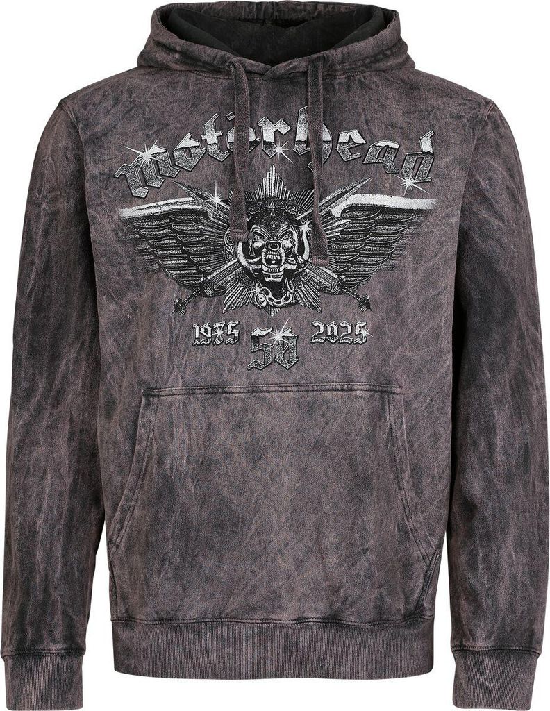 Motörhead Kapuzenpullover Herren Wings Badge grau S