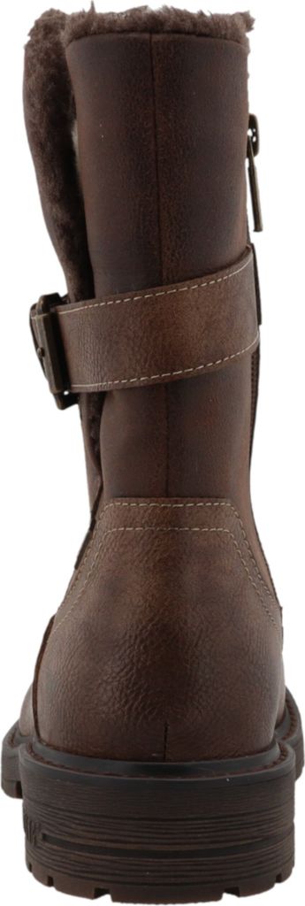 Mustang Damen Stiefelette mit Blockabsatz und Warmfutter 15M0022001, Größe:38 EU, Farbe:Braun