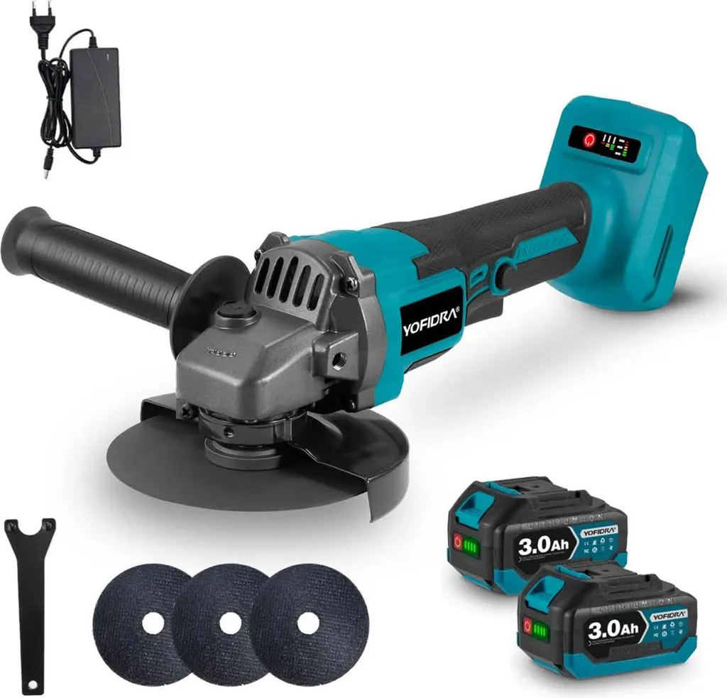 Smerigliatrice Yofidra 125mm 21V: Recensione e Prezzo Smerigliatrice Batteria