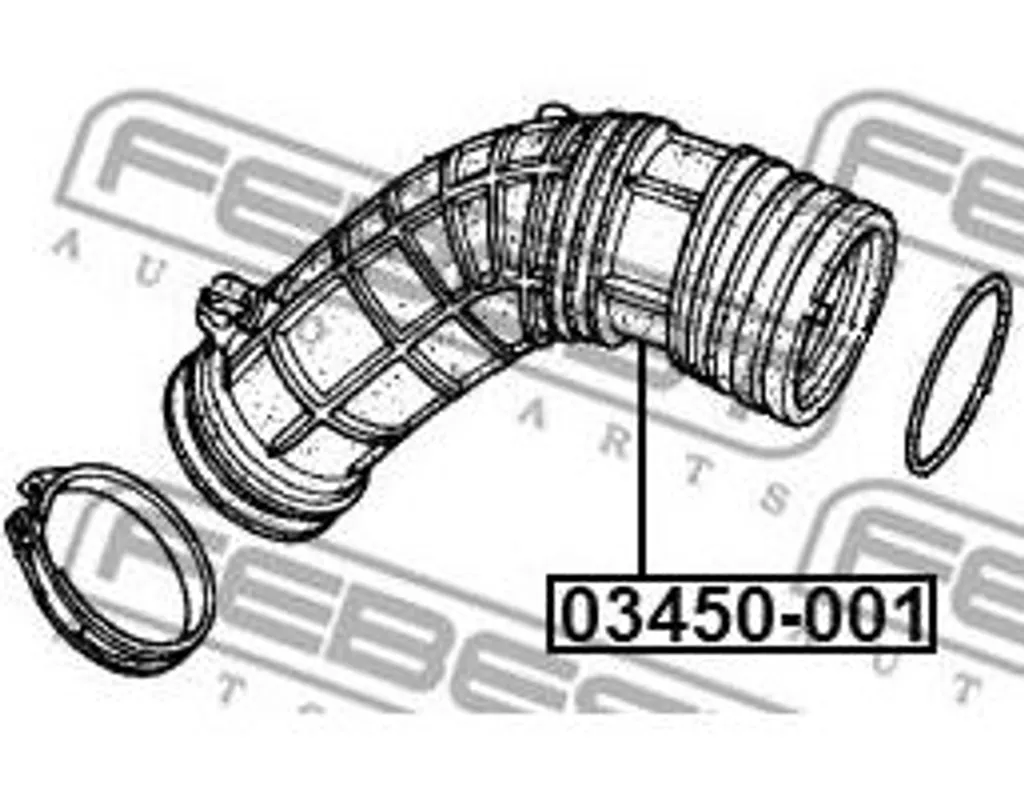 Tuyau d'admission d'air FEBEST 03450-001 pour Accord OE 06172RBB305