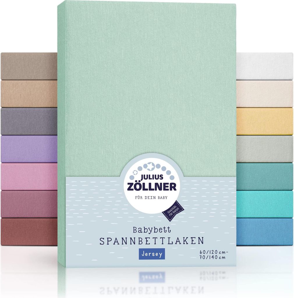 Julius Zöllner Jersey Spannbettlaken für Baby- & Produktbild 