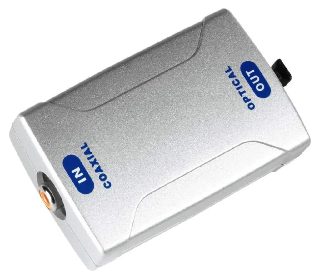 Convertitore Audio Digitale Coassiale RCA a Ottico Toslink SPDIF