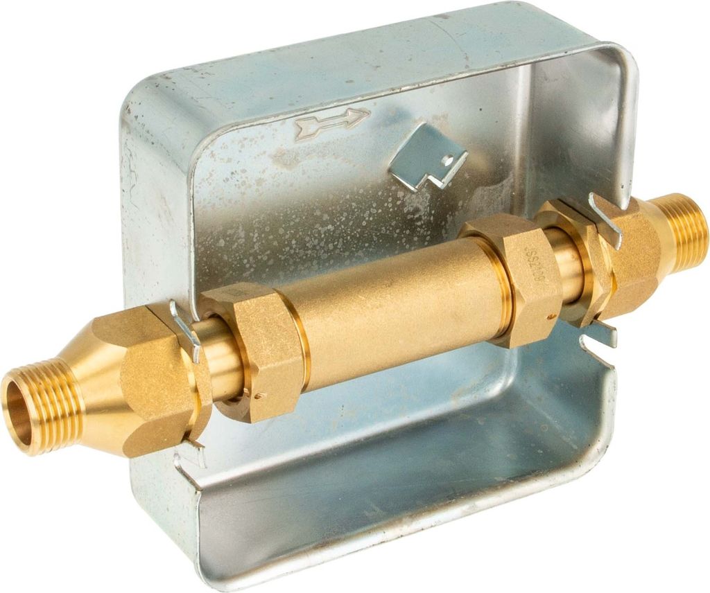 JS Wasserzähler-Unterputz-Einbaukasten 1/2 Aussengewinde - Produktbild 